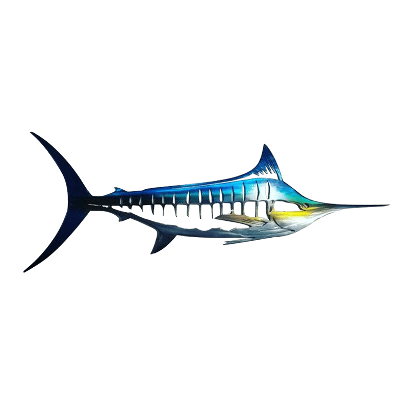 Metal Shark Wall Art Decor Ocean Themed Elegant Sculpture NALANI
