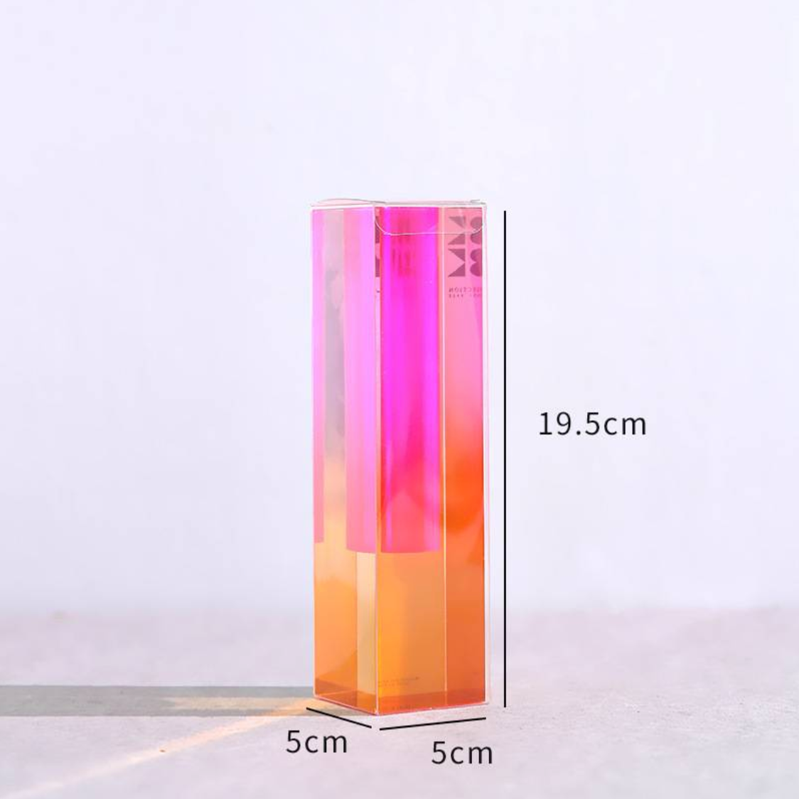 Modern Acrylic Prism Vase and Desk Organizer in Rainbow Colors NALANI