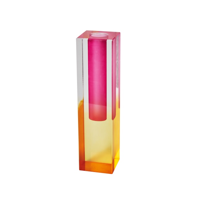 Modern Acrylic Prism Vase and Desk Organizer in Rainbow Colors NALANI