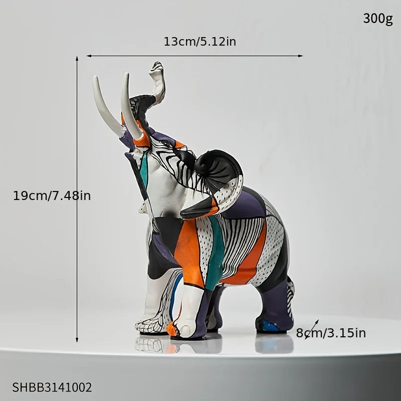 Modern Elephant Art Nordic Decor for Elegant Home Interiors Small - 19 cm high NALANI
