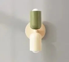 Orvani | Double Spotlights Lamp for Outdoor and Accent Lighting Green Beige NaLani