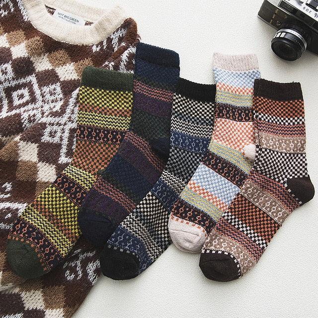 Cozy Winter Socks Warm Durable Comfort For Cold Feet Tore (5 pairs) NALANI