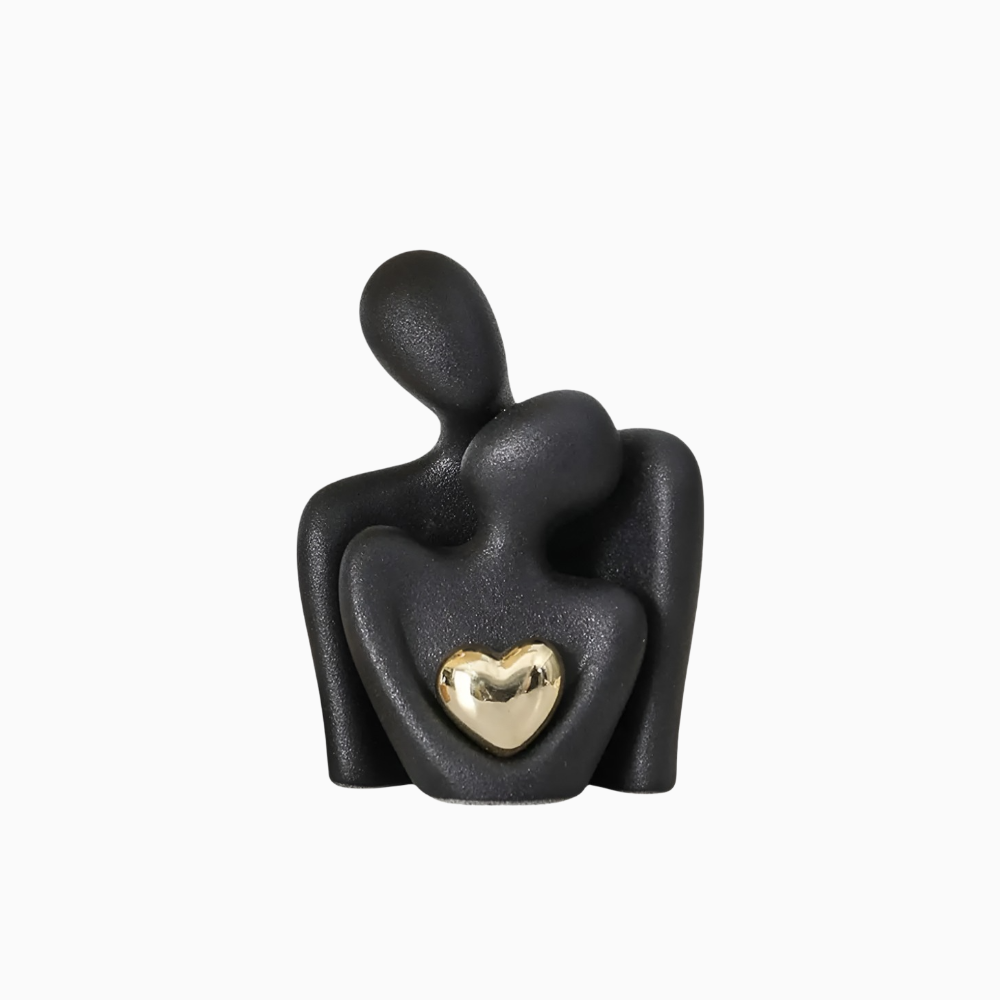 Caran d’Artis | Couple Hugging Abstract Sculpture for Home Decor and Elegance NaLani