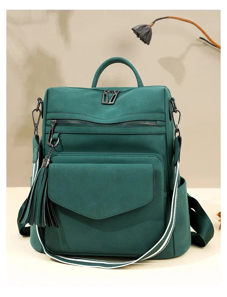 Vegan Leather Womens Backpack With Gift Bag Padded Straps NALANI