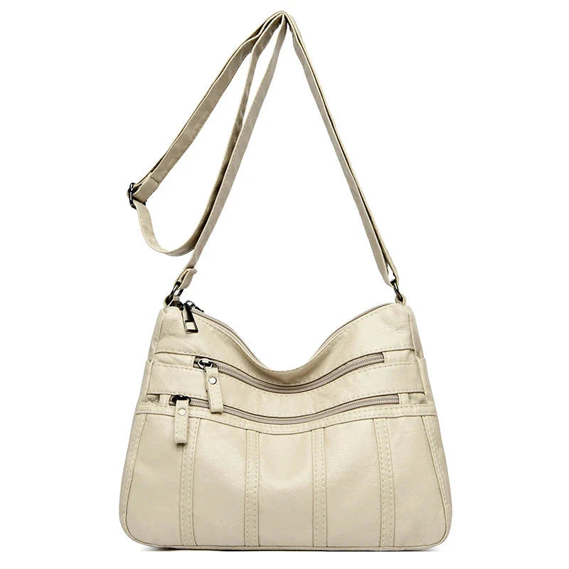 Vegan Leather Crossbody Bag For Everyday Use With Pockets NALANI