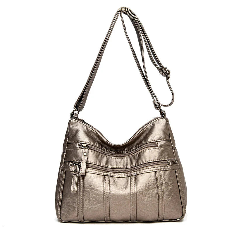 Vegan Leather Crossbody Bag For Everyday Use With Pockets NALANI