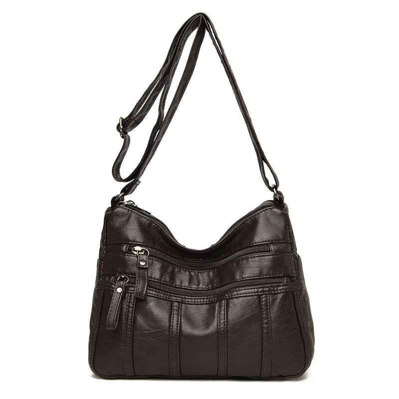 Vegan Leather Crossbody Bag For Everyday Use With Pockets NALANI