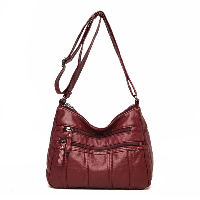 Vegan Leather Crossbody Bag For Everyday Use With Pockets NALANI