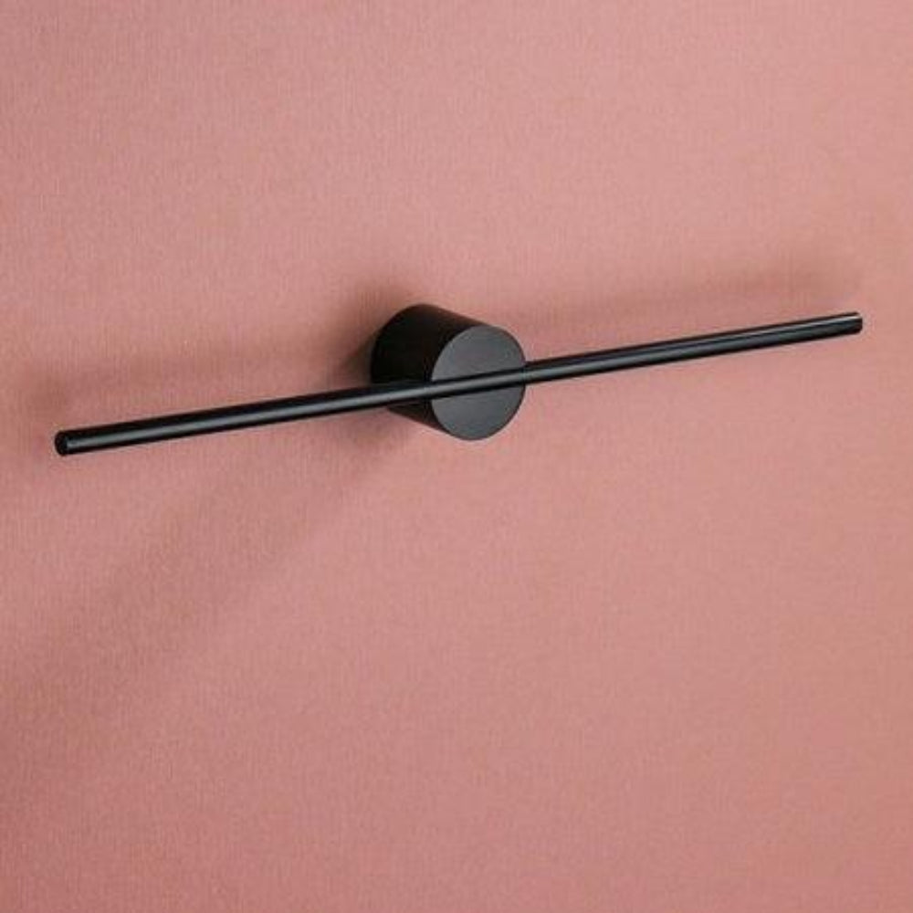 Modern Wall Mounted Towel Rack Durable Bathroom Organizer Black NALANI