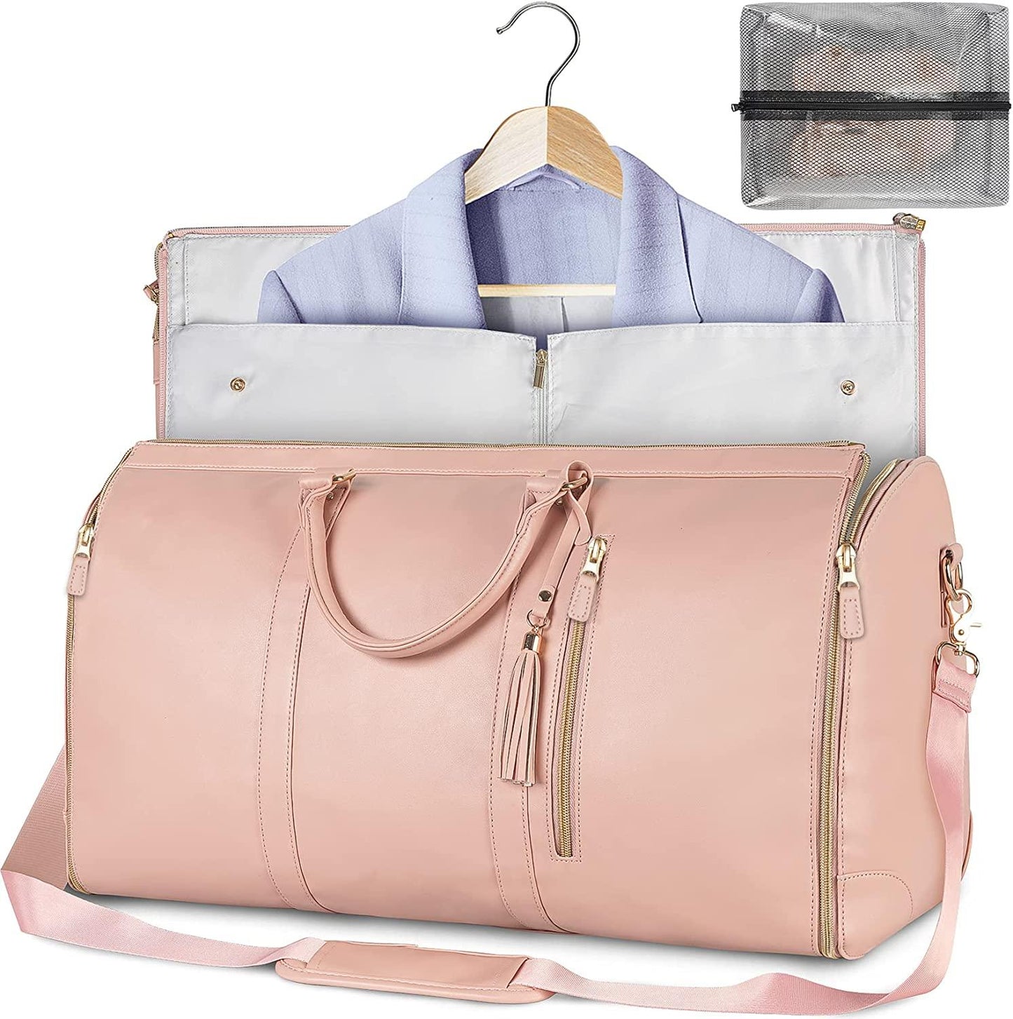 Compact Foldable Garment Storage Bag For Suits And Dresses Light pink NALANI