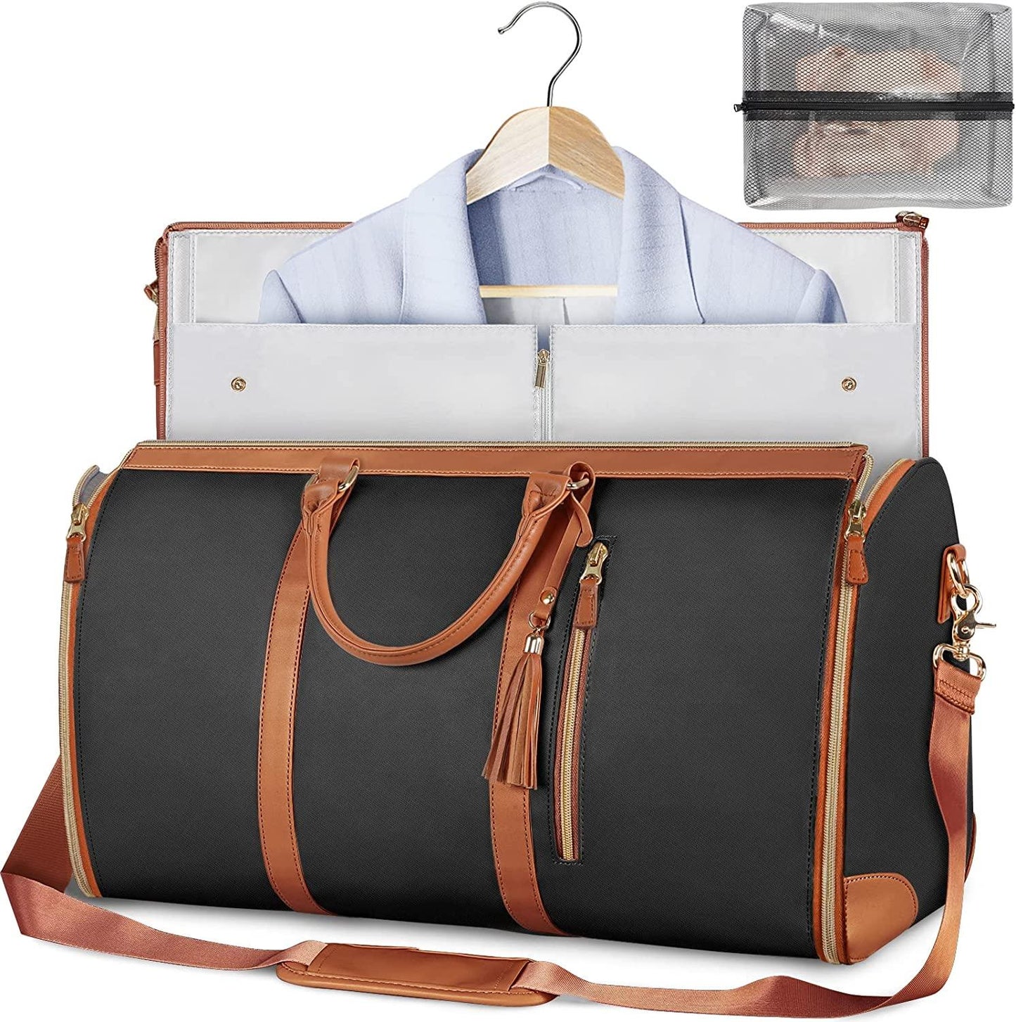 Compact Foldable Garment Storage Bag For Suits And Dresses Black NALANI