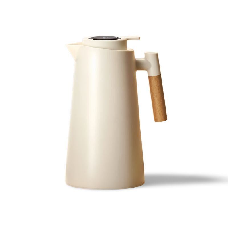 Smart Thermos Bottle With Temperature Display And Vacuum White NALANI