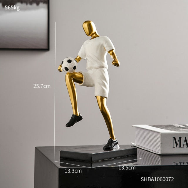 Abstract Football Player Figurine for Unique Home Decor and Artistry NALANI