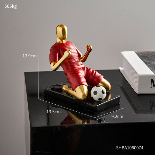 Abstract Football Player Figurine for Unique Home Decor and Artistry Mr. Celebrate - Red NALANI