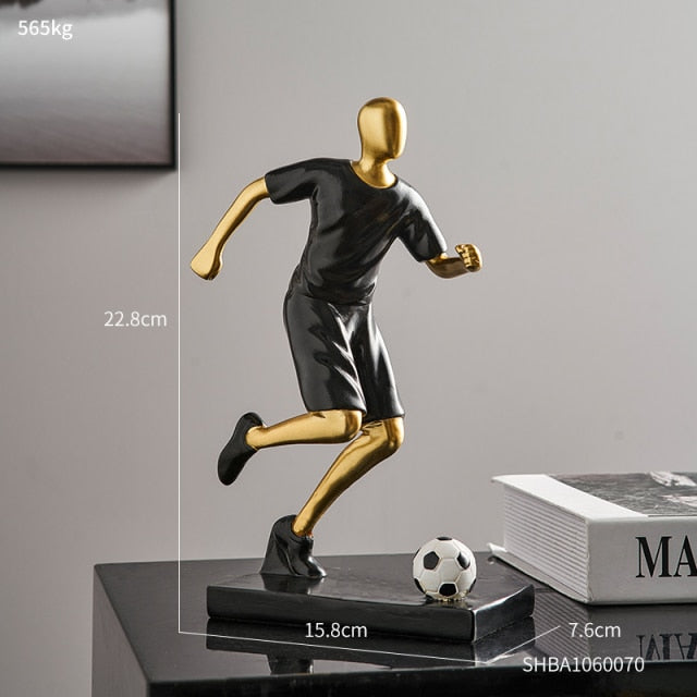 Abstract Football Player Figurine for Unique Home Decor and Artistry NALANI