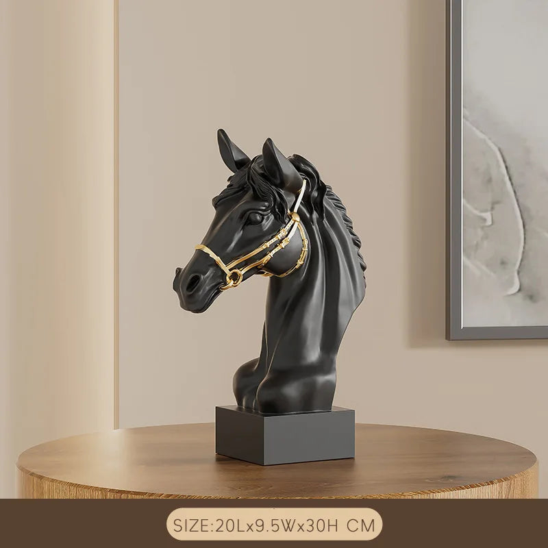 Elegant Regal Horse Sculpture for Home Decor and Art Lovers Black NaLani