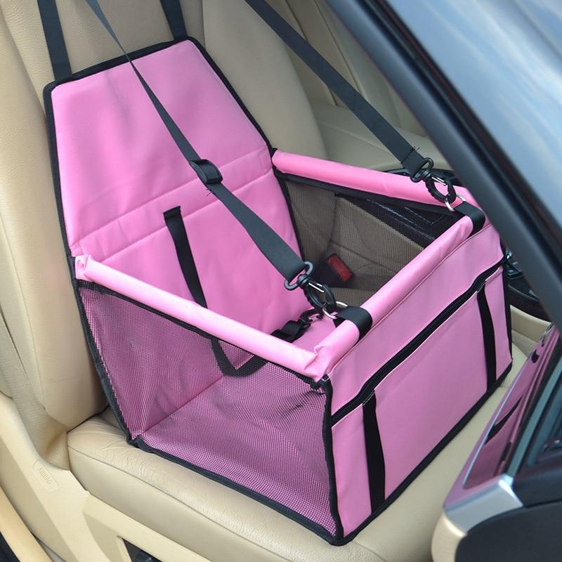 Pet Safety Car Seat For Dogs And Cats In Vehicle Comfort Pink 40x30x25cm NALANI