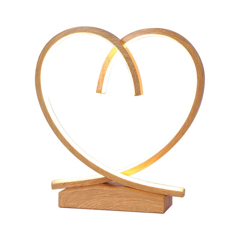 Velvòi | Wooden Nightstand with Loving Heart Design NaLani
