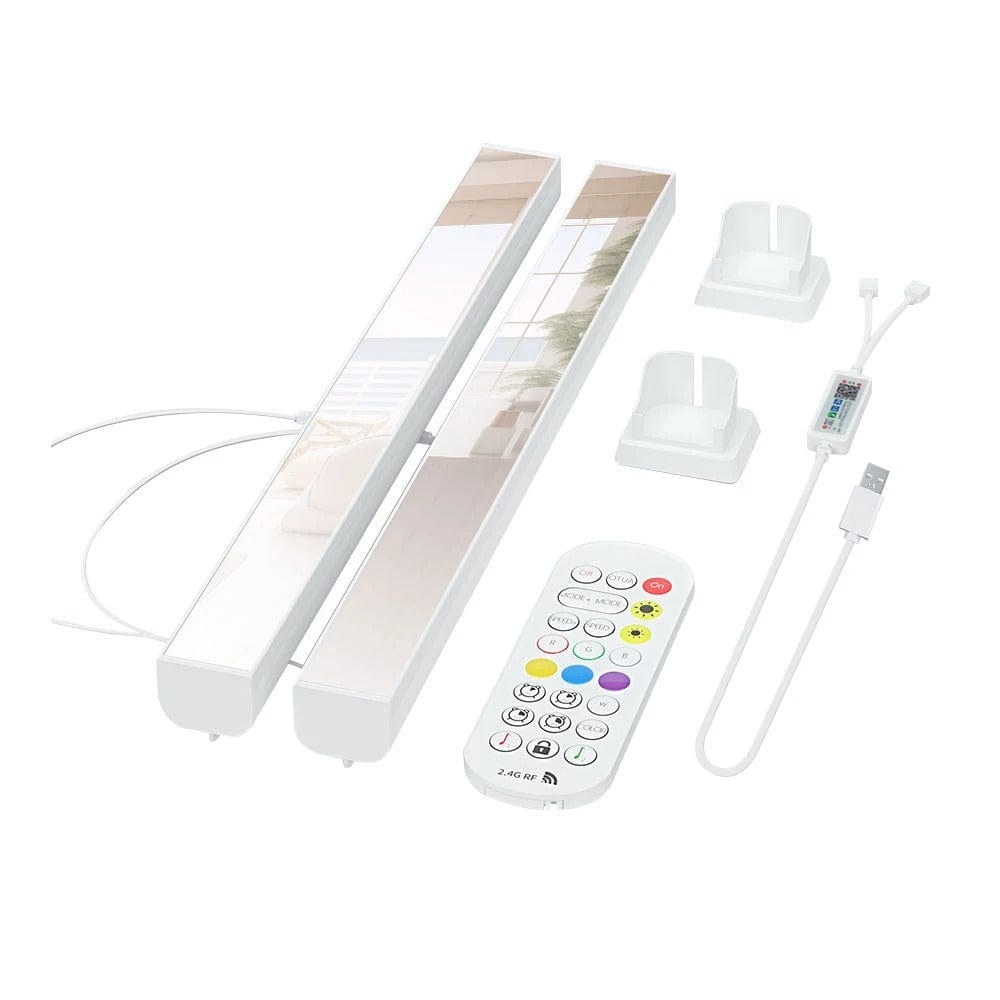 Bluetooth RGB Ambient Light Desktop Mood Lamp Remote Control White NALANI