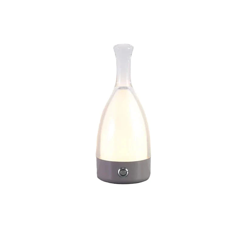 Led Wine Bottle Table Lamp With Usb Touch Color Change Grey NALANI