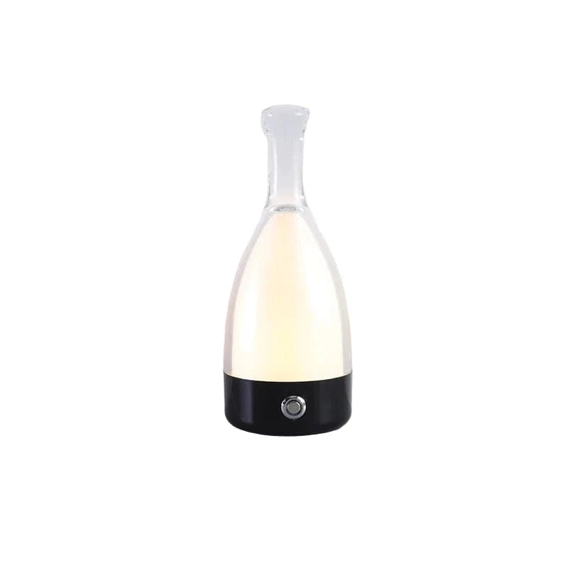 Led Wine Bottle Table Lamp With Usb Touch Color Change Black NALANI