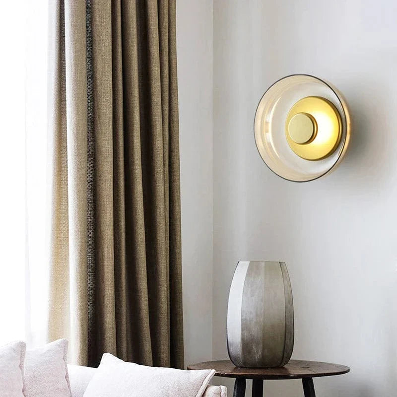 LED Wall Lamp Glass Shade Modern Design Warm White Light NALANI