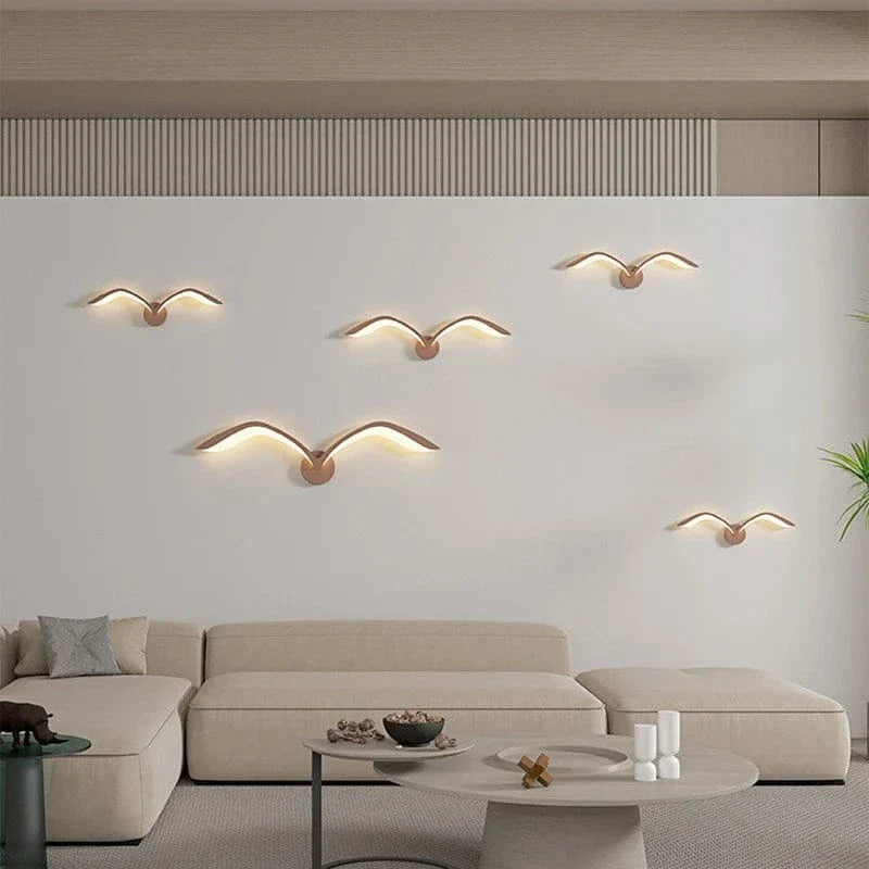 Nordic Style LED Wall Lamp 50cm Modern Iron Acrylic Sconce NALANI