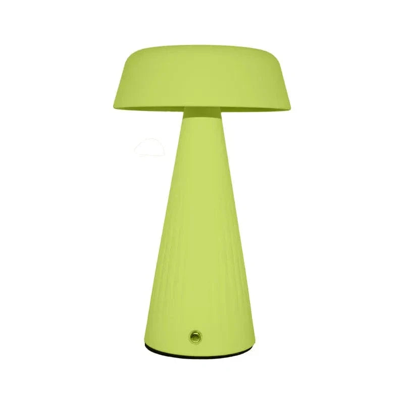 Rechargeable LED Mushroom Night Light With Touch Control Green NALANI