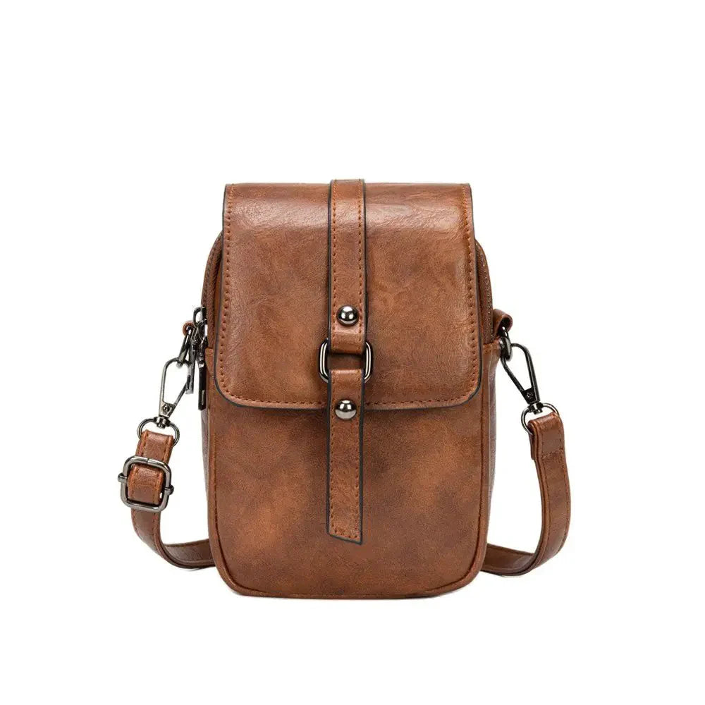 Vintage Multi Functional Soft Vegan Leather Shoulder Bag NALANI