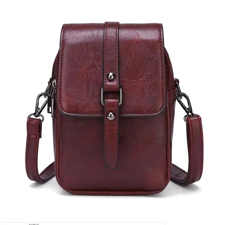 Vintage Multi Functional Soft Vegan Leather Shoulder Bag NALANI
