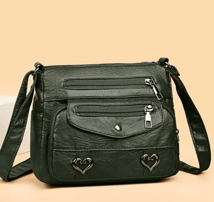Vintage Women's Shoulder Bag Soft Vegan Leather Crossbody NALANI