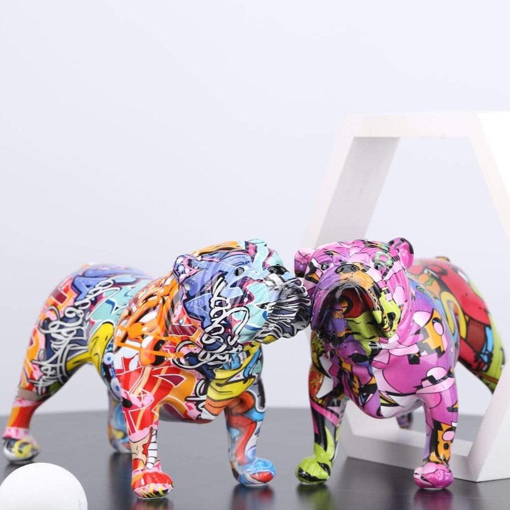 VivArt | Dog Sculpture - Abstract Resin Art for Home Decor NaLani