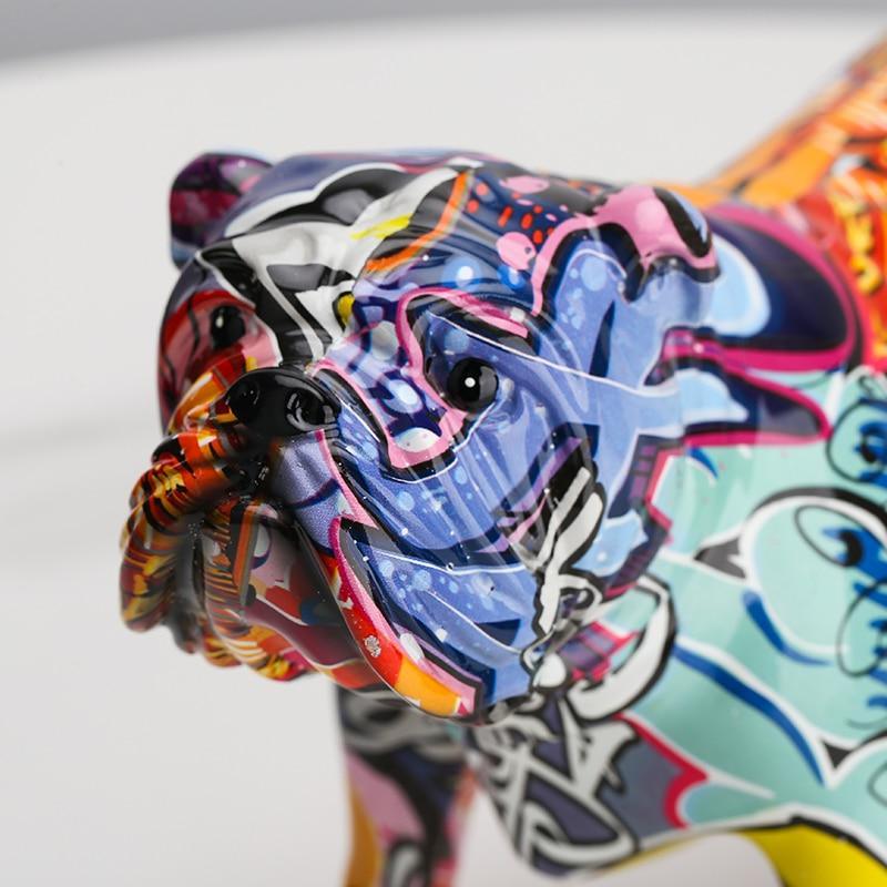 VivArt | Dog Sculpture - Abstract Resin Art for Home Decor NaLani