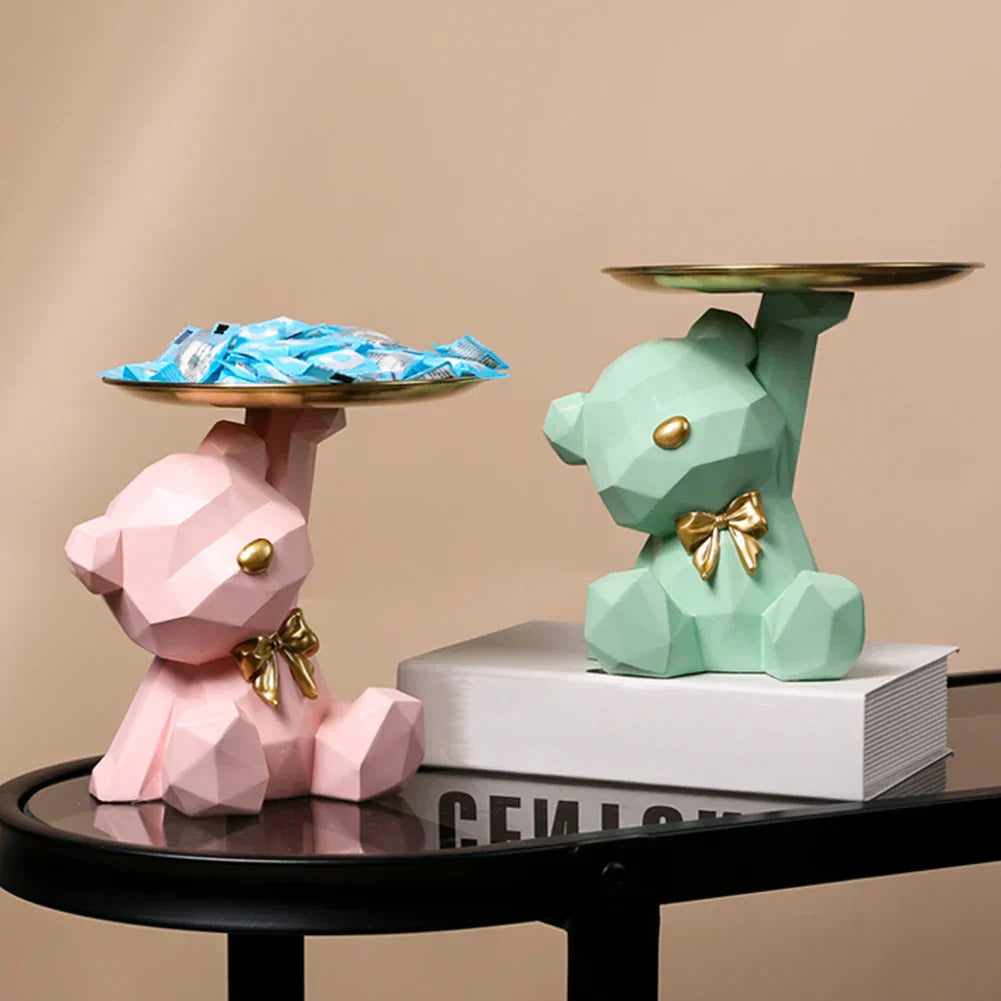 VivArt | Geometric Bear Key Holder - Resin Home and Office Decor NaLani