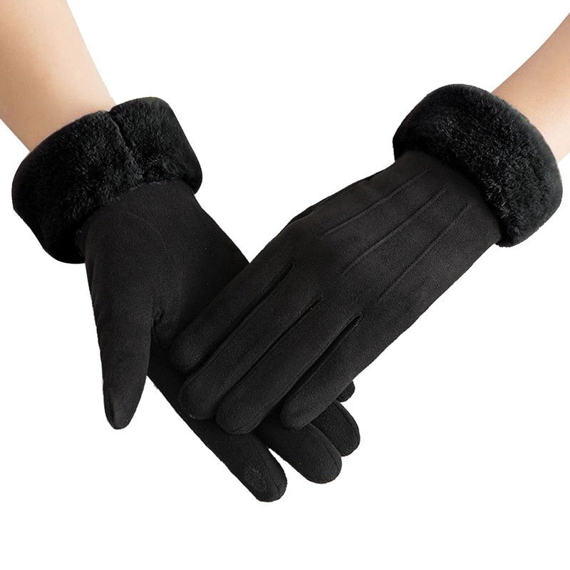 Vivia | Warme Stijlvolle Handschoenen - Zwart - #NALANI#
