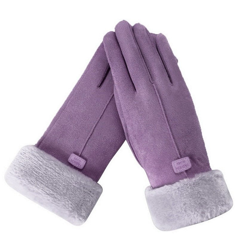 Vivia | Warme Stijlvolle Handschoenen - Paars - #NALANI#
