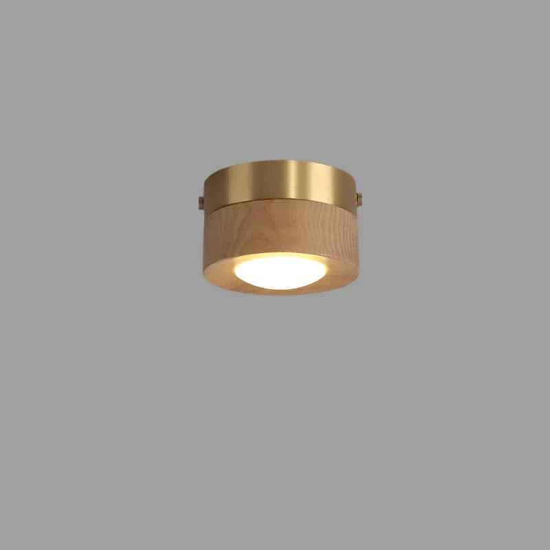 Walnut Ceiling Lamp with LED Spotlight for Elegant Illumination Ash wood NaLani