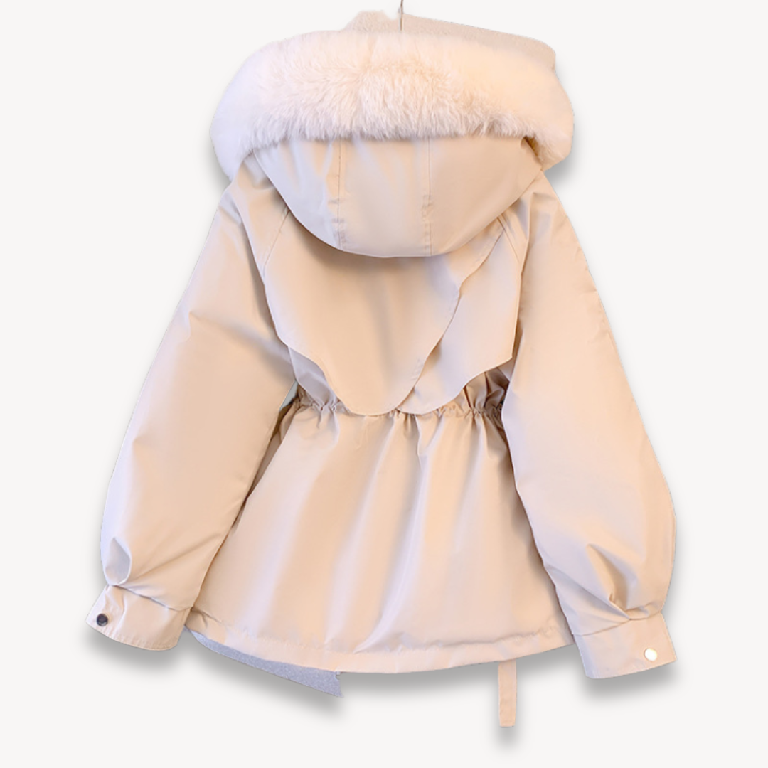 Women’s Parka Winter Jacket – Water-Resistant – Faux Fur Lining – Hood – Adjustable Fit