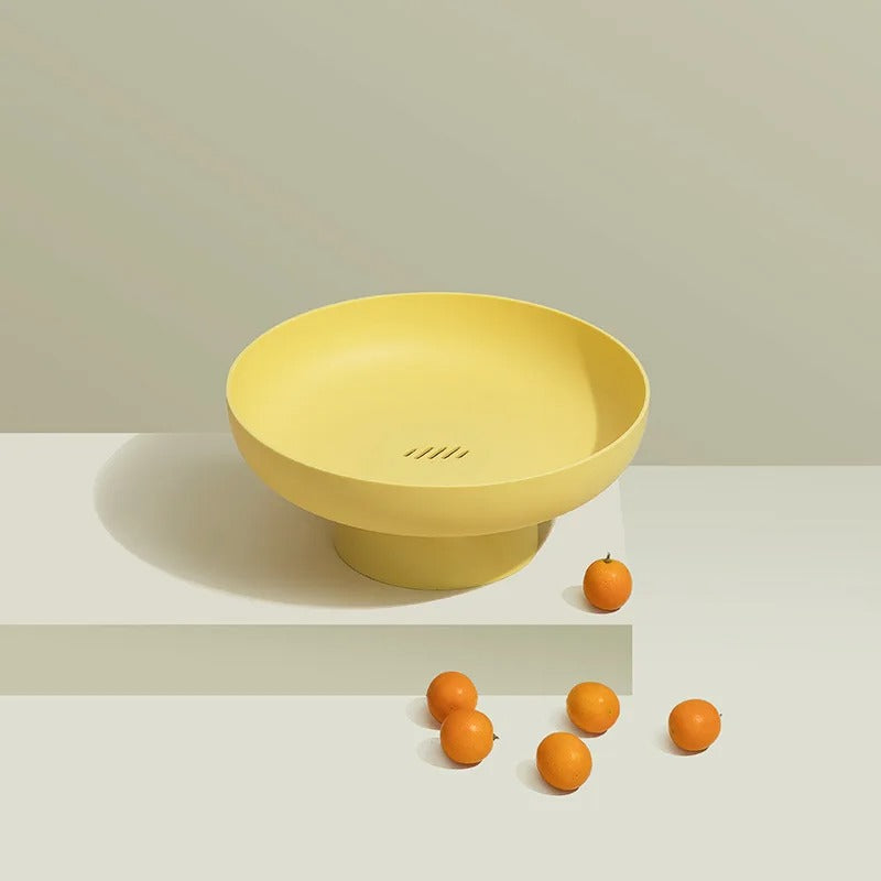 Elegant Fruit Bowl with Drainage System for Freshness and Style NaLani