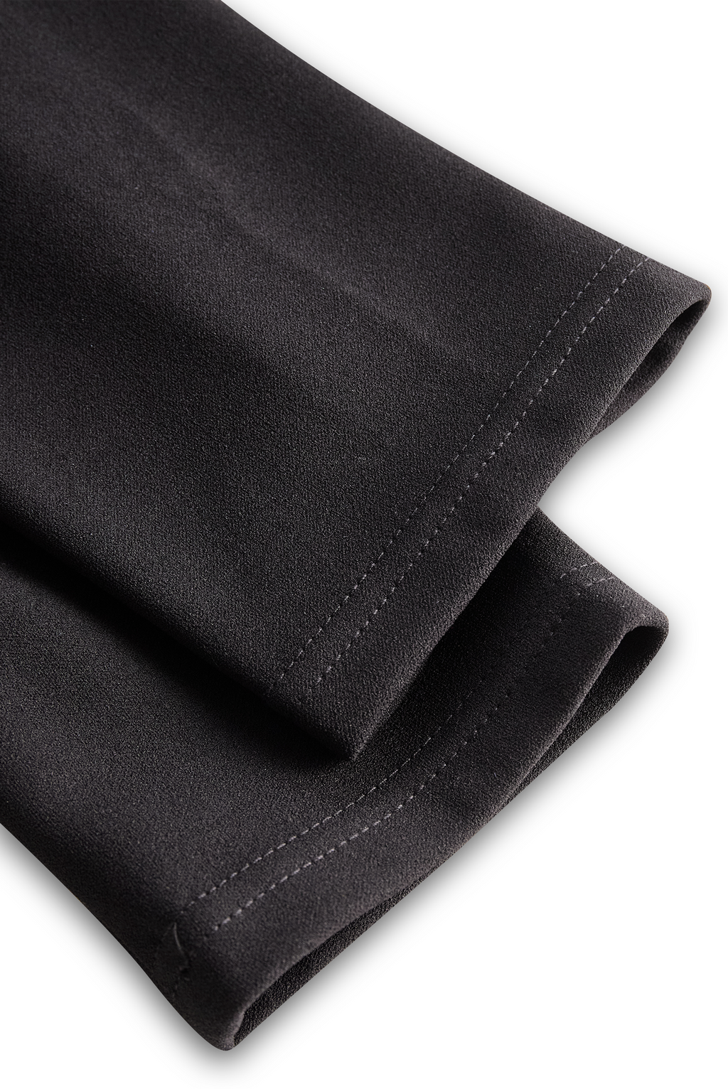 Claribel | Refined Midi Dress Mock Wrap Neckline Belt Accent For Work