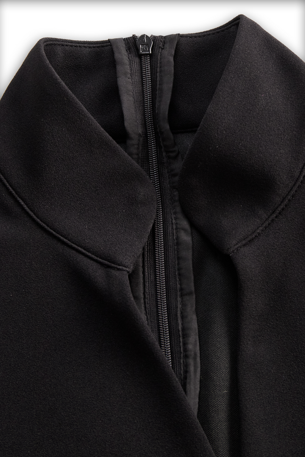 Claribel | Refined Midi Dress Mock Wrap Neckline Belt Accent For Work