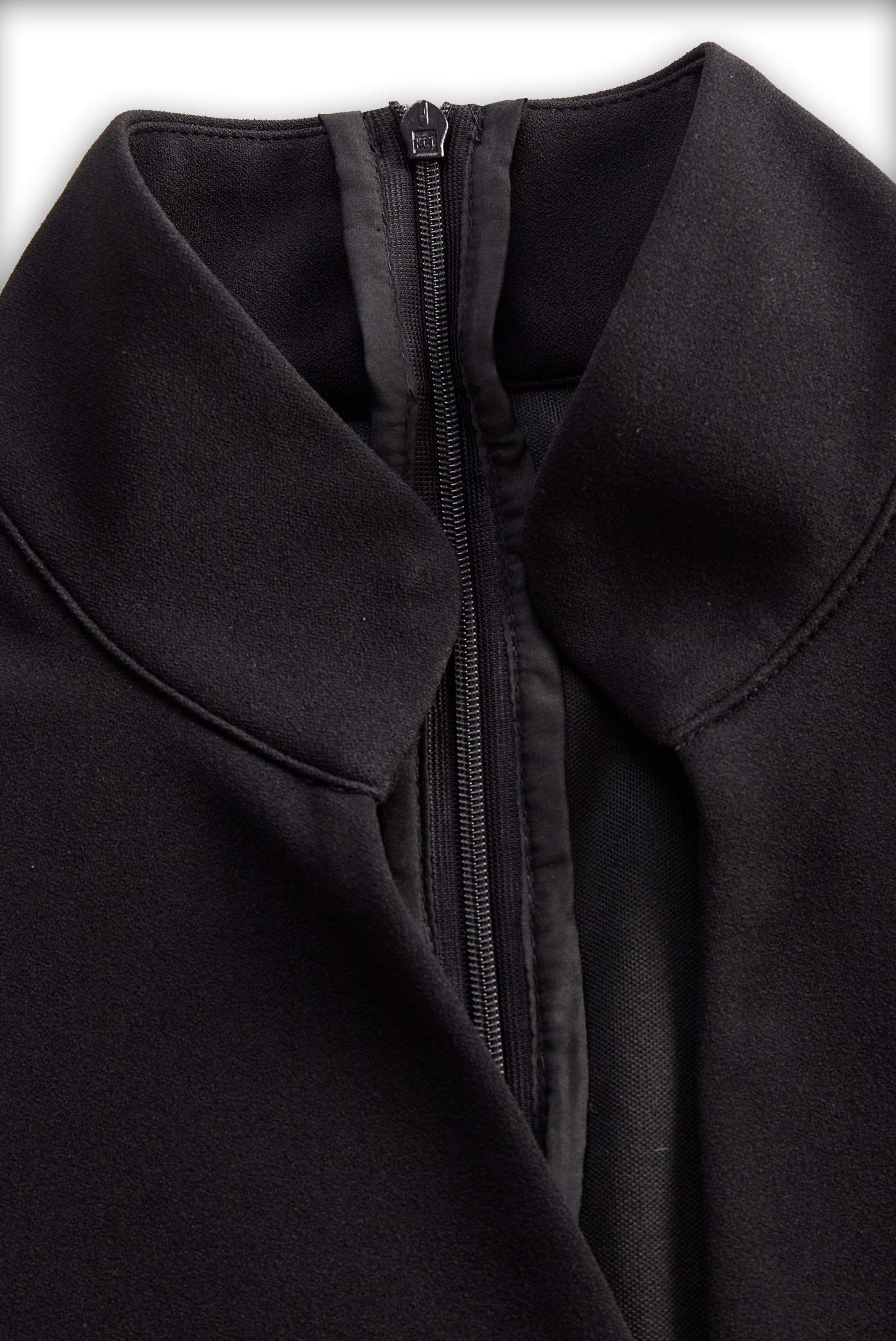 Claribel | Refined Midi Dress Mock Wrap Neckline Belt Accent For Work