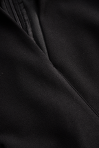 Claribel | Refined Midi Dress Mock Wrap Neckline Belt Accent For Work