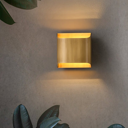 Brass Wall Lamp With Vintage Finish And Oil Coating NALANI