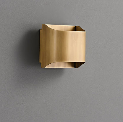 Brass Wall Lamp With Vintage Finish And Oil Coating NALANI
