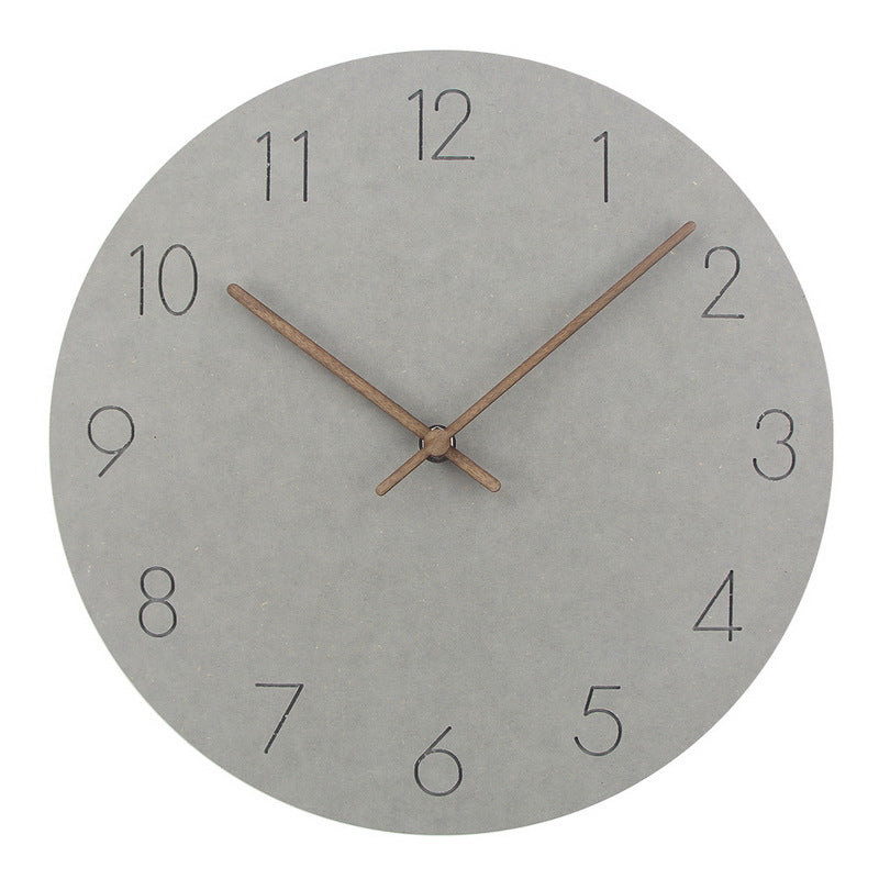 Minimalist Scandinavian Wall Decor Silent Clock 29 cm Gray NaLani
