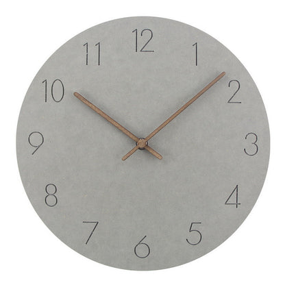 Minimalist Scandinavian Wall Decor Silent Clock 29 cm Gray NaLani