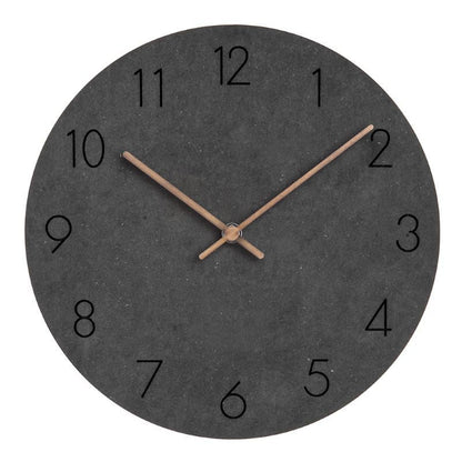 Minimalist Scandinavian Wall Decor Silent Clock 29 cm Black NaLani