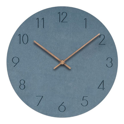 Minimalist Scandinavian Wall Decor Silent Clock 29 cm Blue NaLani