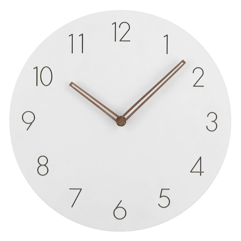Minimalist Scandinavian Wall Decor Silent Clock 29 cm White NaLani